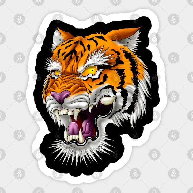 Tiger King Sticker by Tattoocesar